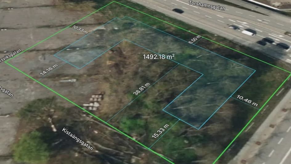 Measurement between house model and property boundary